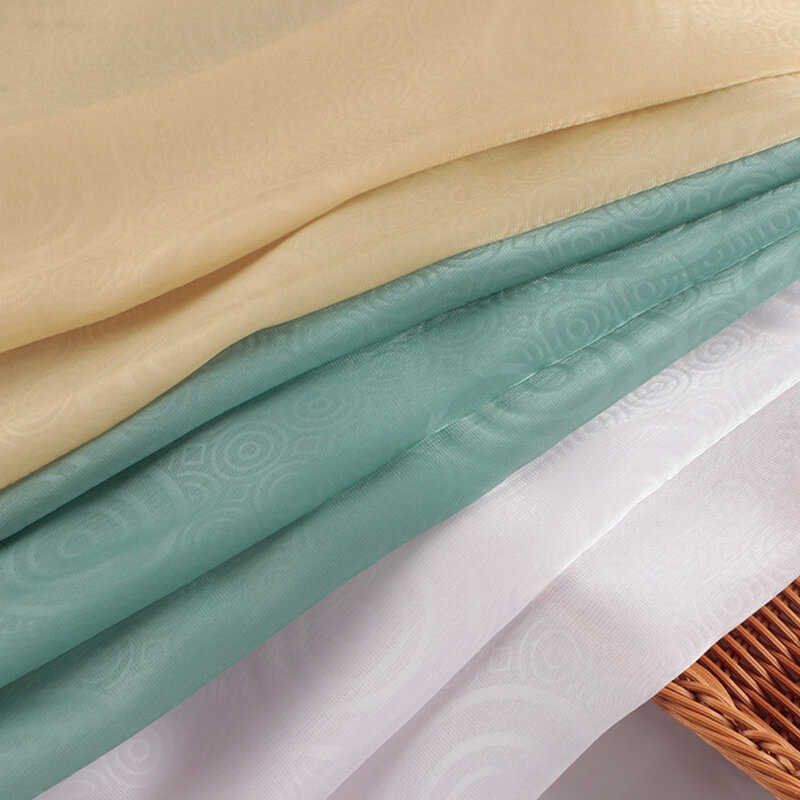 Polyester Thread Dress Jacquard Polyester Chiffon Fabric for Sleepwear 6